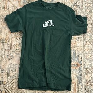 Green anti social shirt